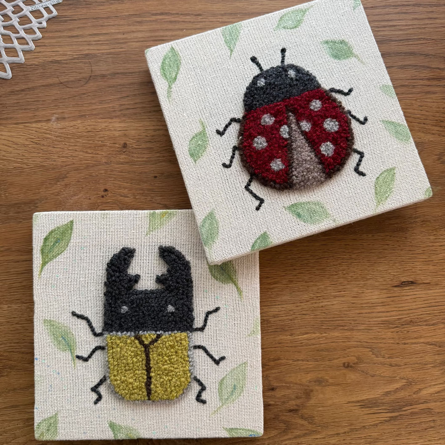 Punch Needle Kit– Stag Beetle Design  (Available from late November)くわがた【11月下旬〜販売開始予定】