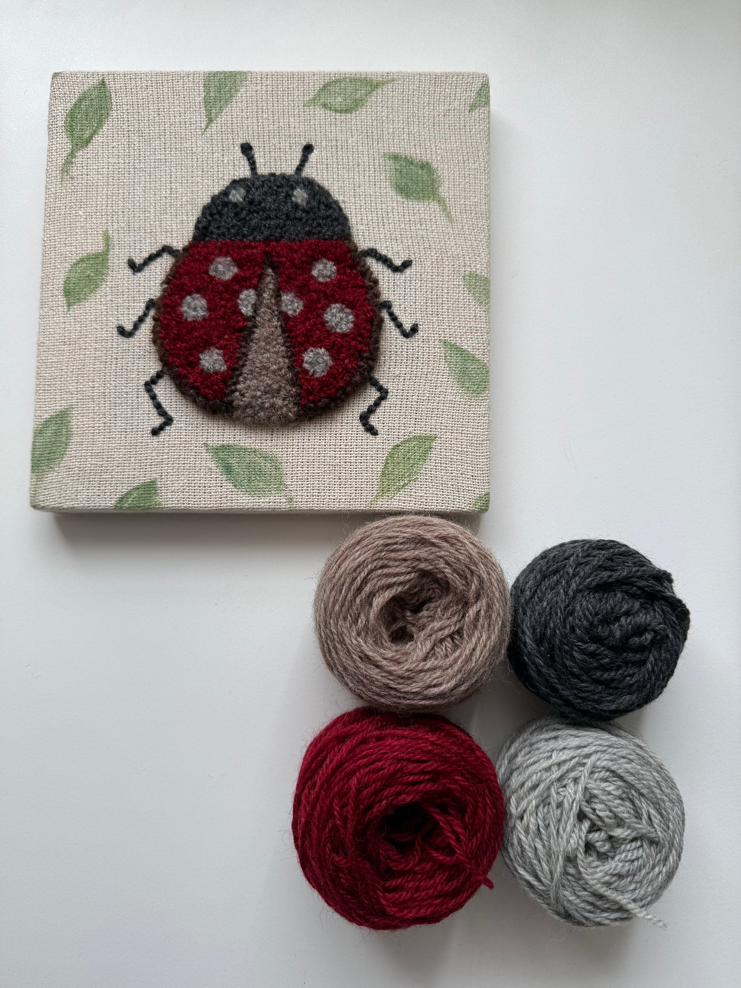 Punch Needle Kit –Ladybug Design(Available from late November) てんとう虫【11月下旬〜販売開始予定】