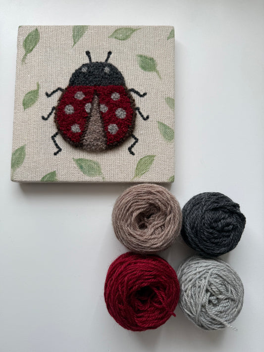 Punch Needle Kit –Ladybug Design(Available from late November) てんとう虫【11月下旬〜販売開始予定】