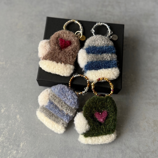 Christmas Charm (Mitten Design)クリスマスチャーム (ミトン)アドベントチャーム付き