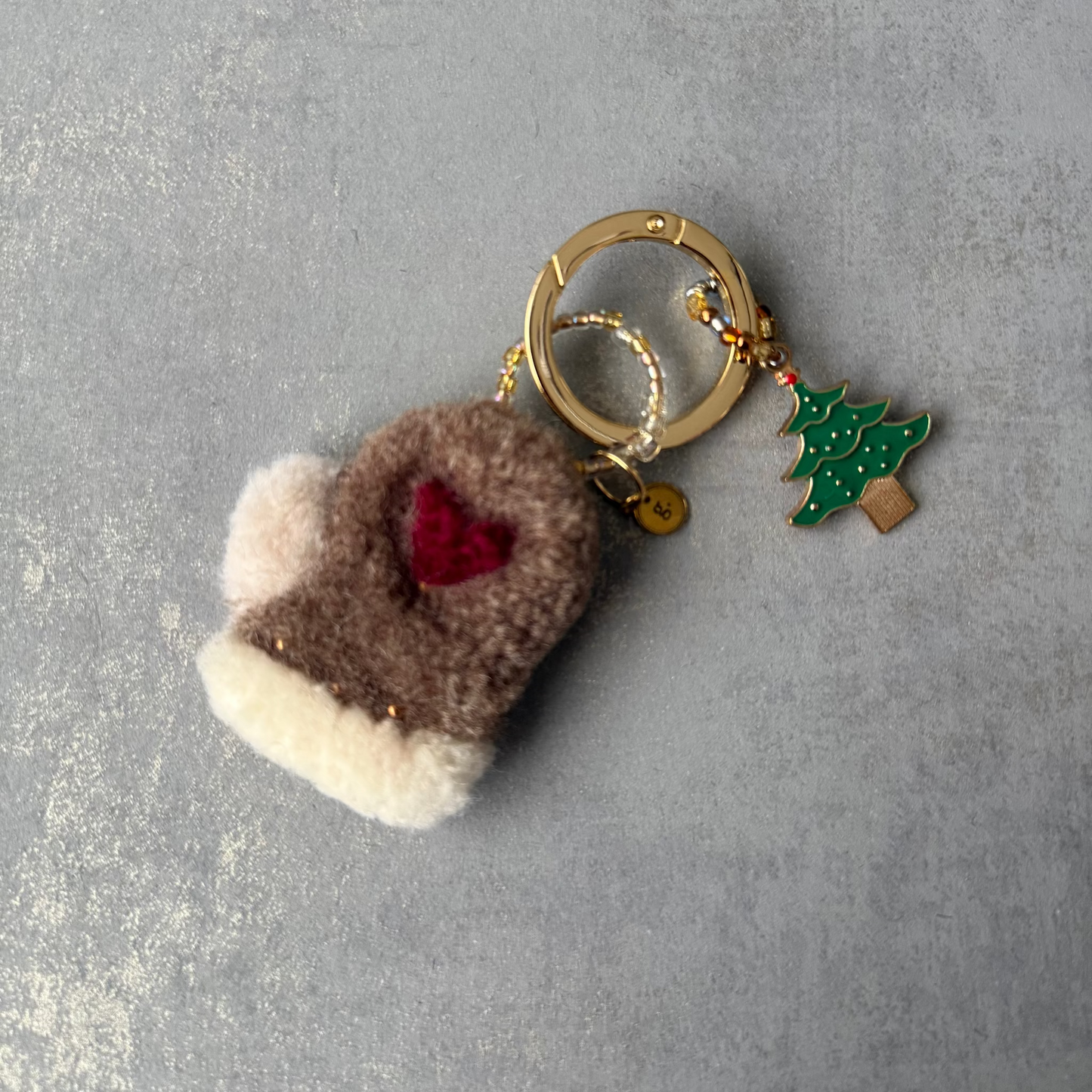 Christmas Charm (Mitten Design)クリスマスチャーム (ミトン)アドベントチャーム付き