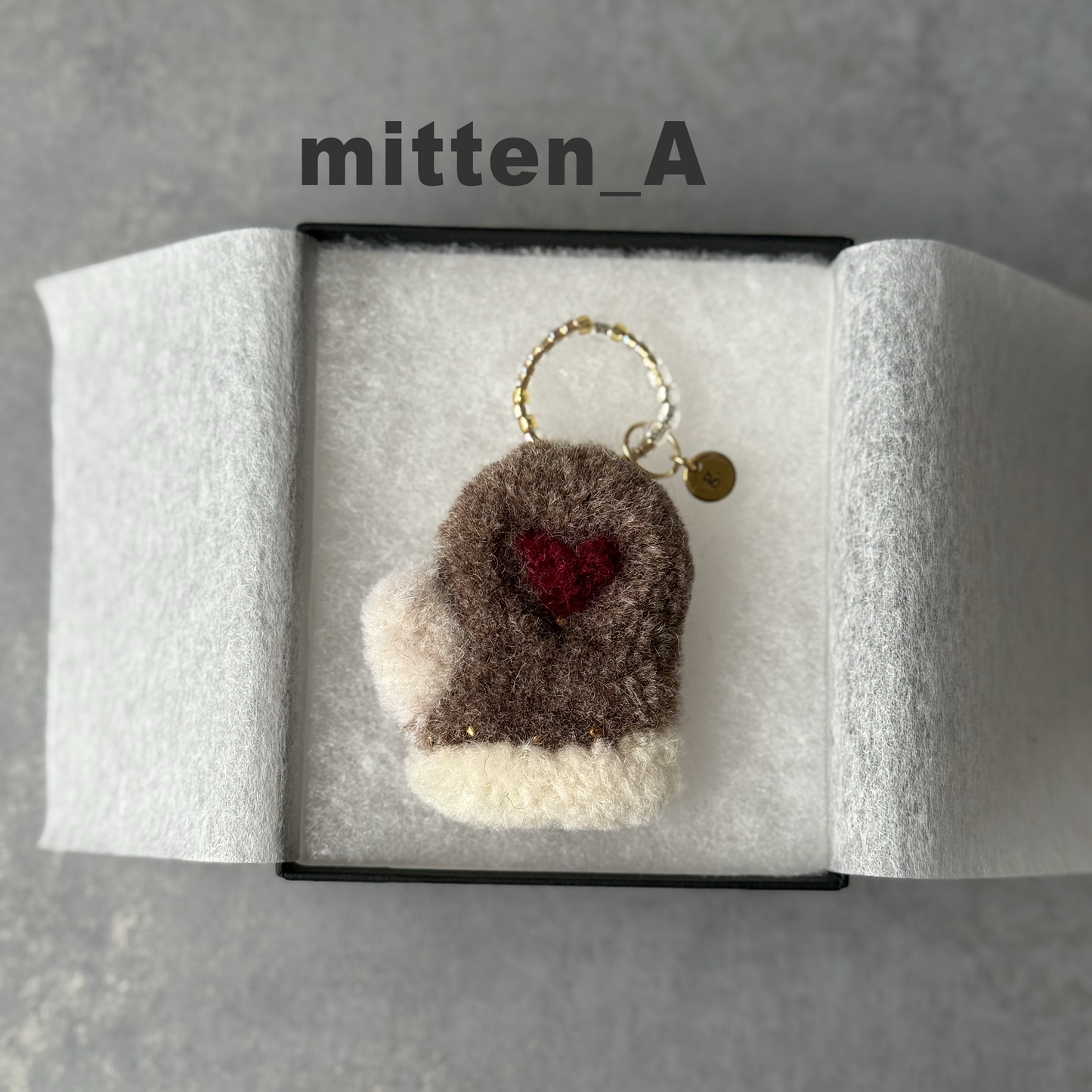Christmas Charm (Mitten Design)クリスマスチャーム (ミトン)アドベントチャーム付き
