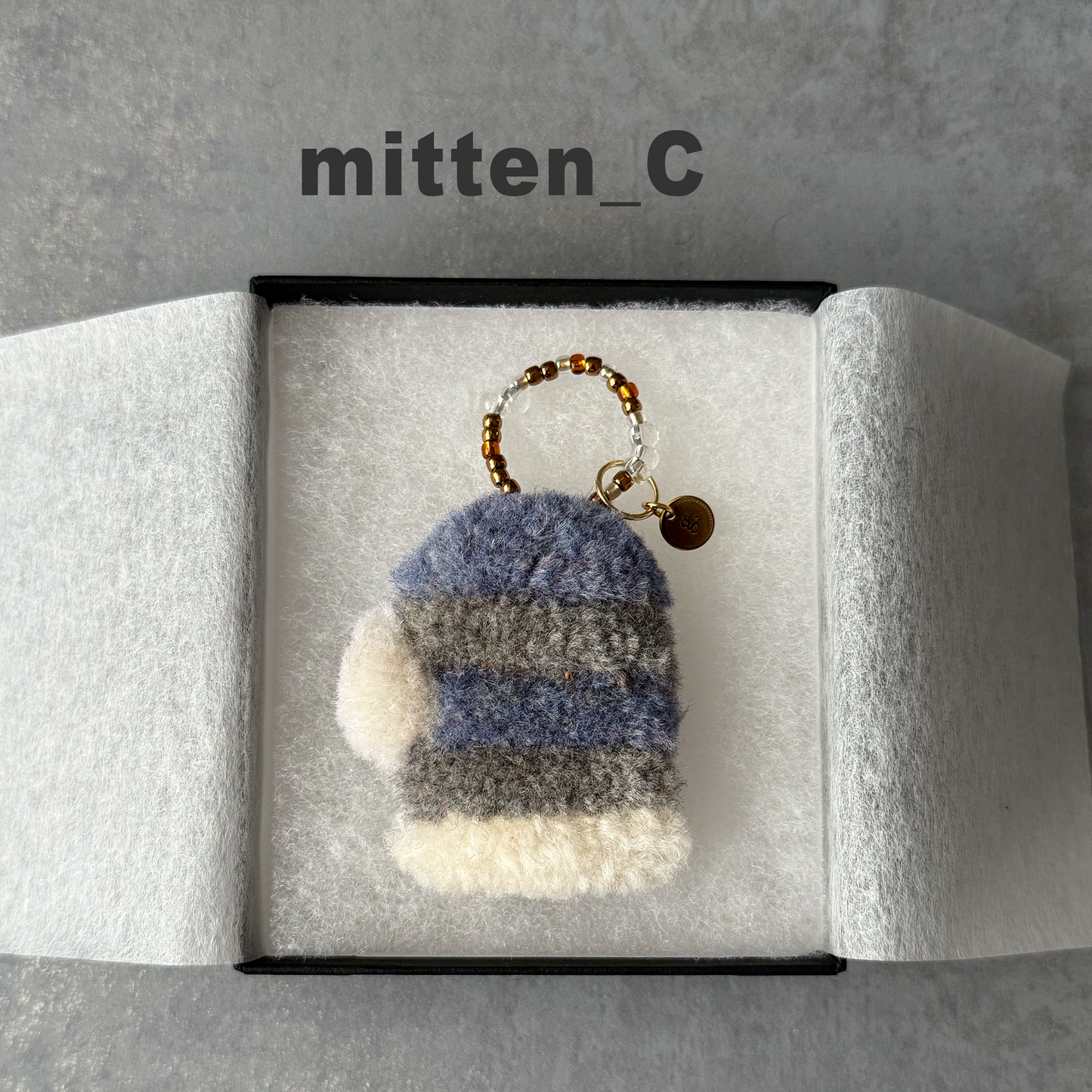 Christmas Charm (Mitten Design)クリスマスチャーム (ミトン)アドベントチャーム付き