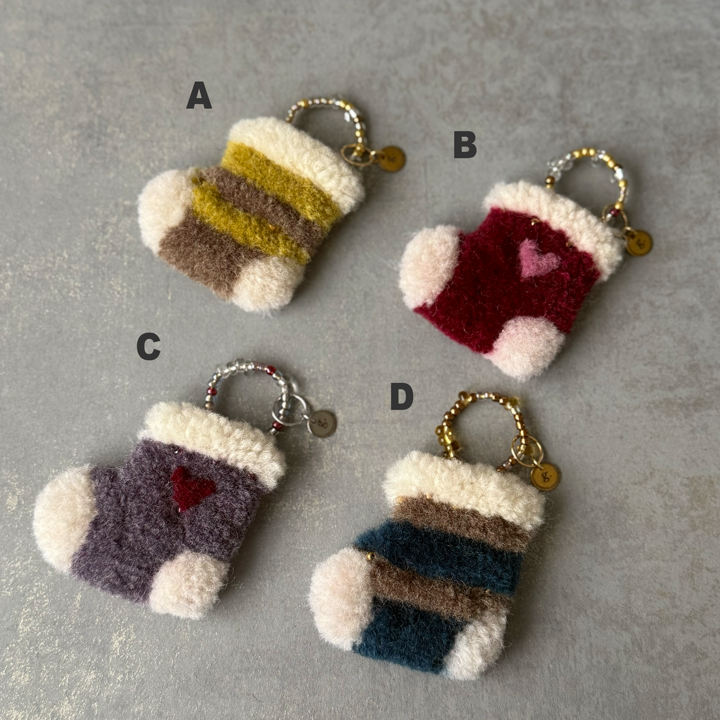 Christmas Charm (Sock Design)クリスマスチャーム（くつした）アドベントチャーム付き